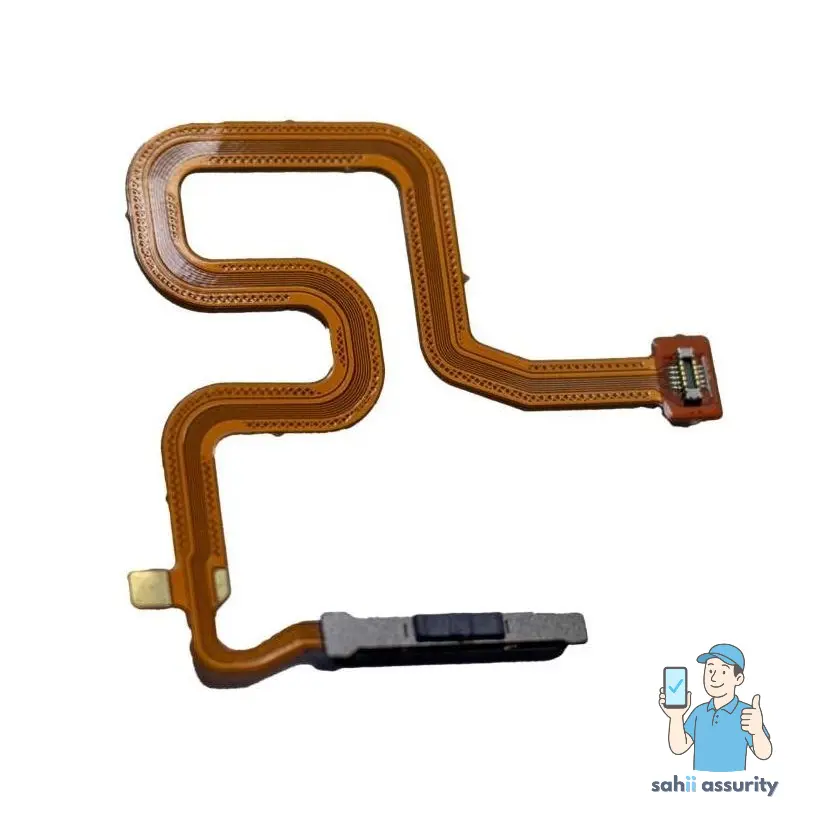 Fingerprint Sensor with Flex Cable for Realme 7 Black thumbnail